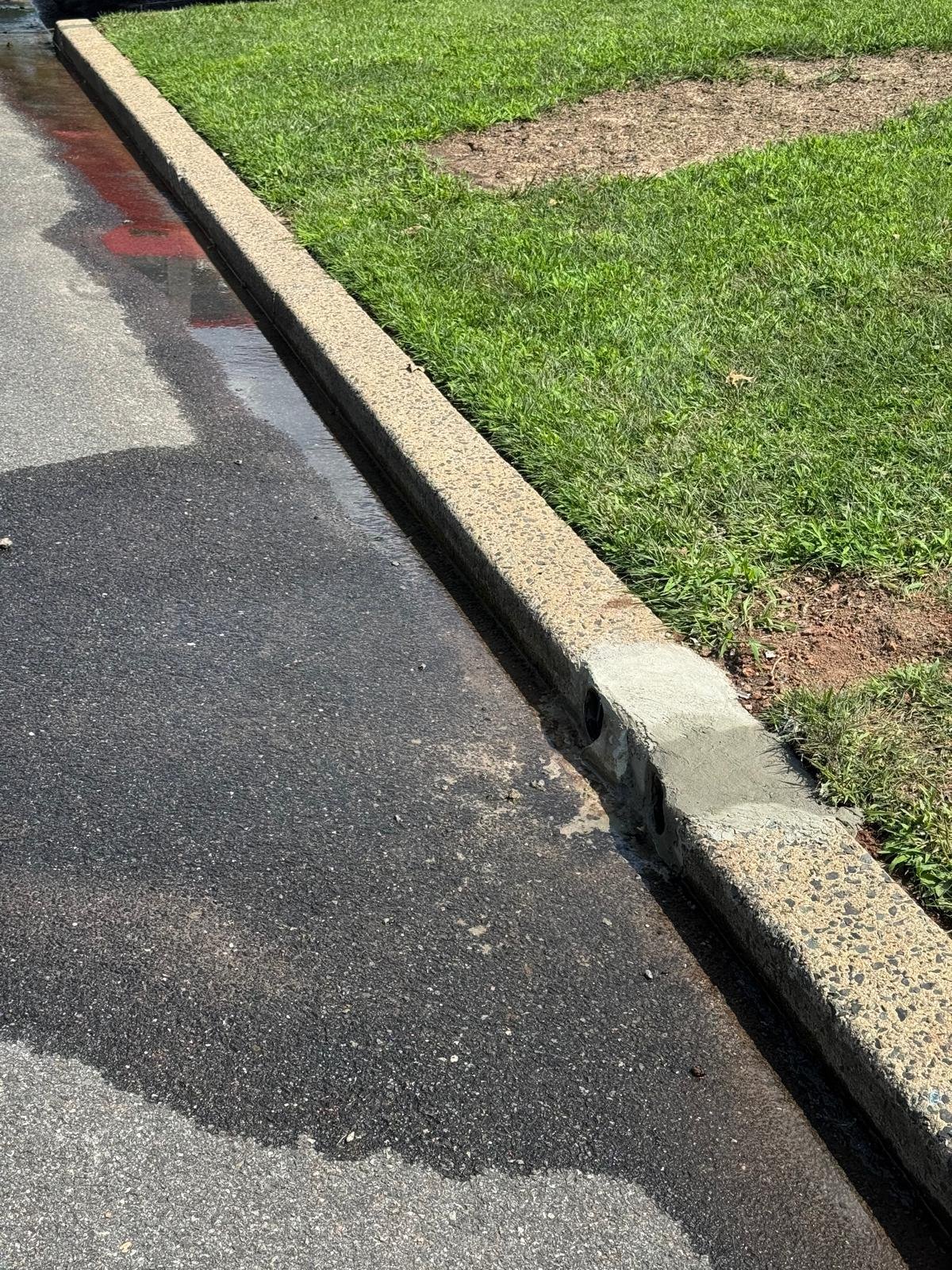 Downspout drainage work by Green Force Property Services